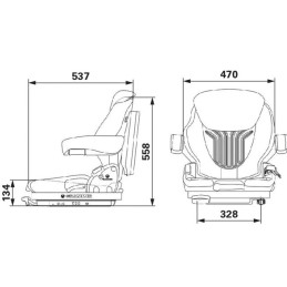 SIEGE PRIMO M TISSU MATRIX