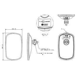 RETROVISEUR REVERSIBLE 264X162MM BRITAX