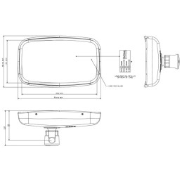 RETROVISEUR REVERSIBLE 282X174MM BRITAX