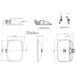 RETROVISEUR REVERSIBLE 333X243MM BRITAX