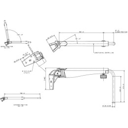 BRAS DE RETROVISEUR TELESCOPIQUE DROIT BRITAX