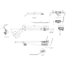BRAS DE RETROVISEUR TELESCOPIQUE GAUCHE BRITAX