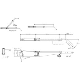 BRAS DE RETROVISEUR TELESCOPIQUE DROIT BRITAX