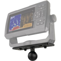 BASE RECTANGULAIRE PLATE PRE-PERCE 15,87X5,08CM AVEC BOULE C