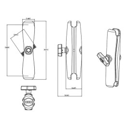 BRAS LONG 23,18CM POUR BOULE C