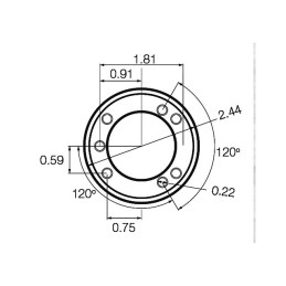 BASE RONDE Ø6,2CM BOULE C