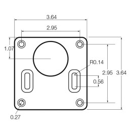 BASE VESA 92X92MM BOULE C