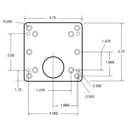 BASE VESA 75X75MM ET 100X100MM POUR BOULE C