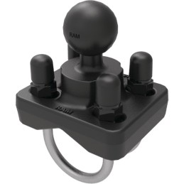 BASE TUBE DOUBLE U AVEC BOULE DE 2,54 CM DE DIAMETRE