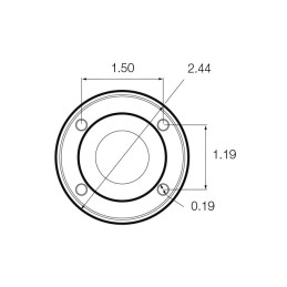 BASE RONDE 6,20CM DE DIAMETRE BOULE D