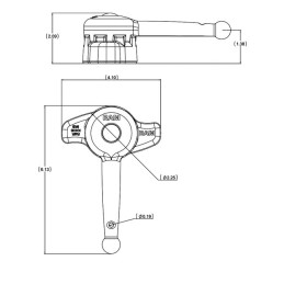 LEVIER DE SERRAGE POUR MOLETTE BRAS D RAM