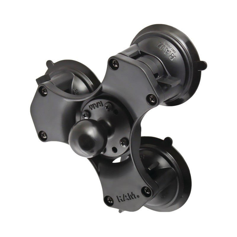 SUPPORT TRIPLE VENTOUSE AVEC BOULE C