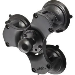 SUPPORT TRIPLE VENTOUSE AVEC BOULE C