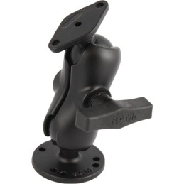 FIXATION RAM BRAS COURT ARTICULEE AVEC BASE RONDE ET LOSANGE AMPS