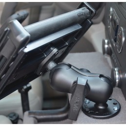 FIXATION RAM BRAS COURT ARTICULEE AVEC BASE RONDE ET LOSANGE AMPS