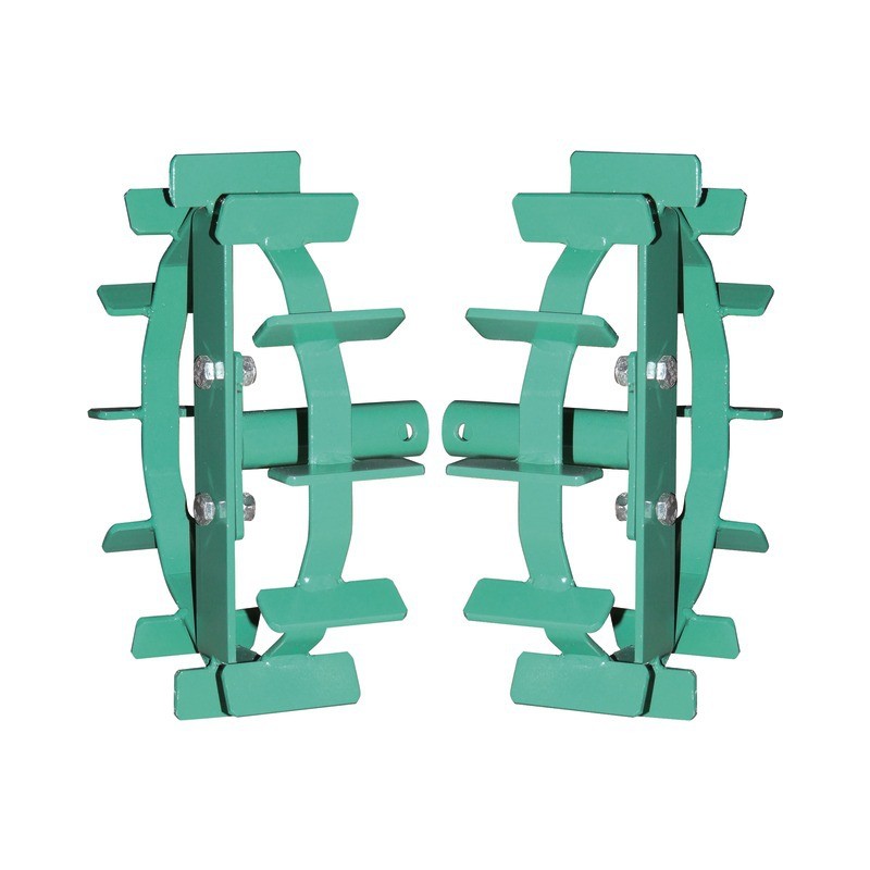 PAIRE DE ROUES FER Ø330MM MOYEU ALESAGE 25MM