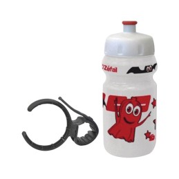 BIDON ZEFAL LITTLE 350ML BLANC + CLIP TUBE Ø25/45MM