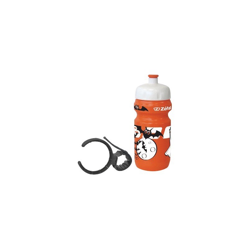 BIDON ZEFAL LITTLE 350ML ORANGE + CLIP TUBE Ø25/45MM