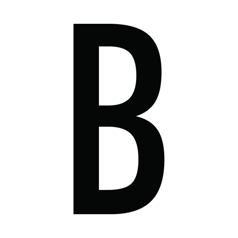 CARACTERE LETTRE ( B ) STYLE AUTO SACHET DE 10