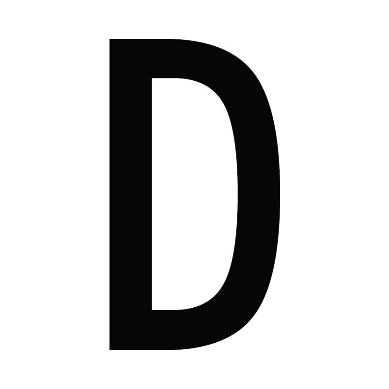 CARACTERE LETTRE ( D ) STYLE AUTO SACHET DE 10