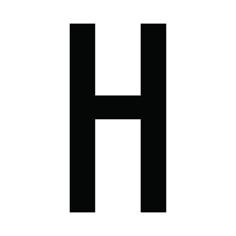 CARACTERE LETTRE ( H ) STYLE AUTO SACHET DE 10