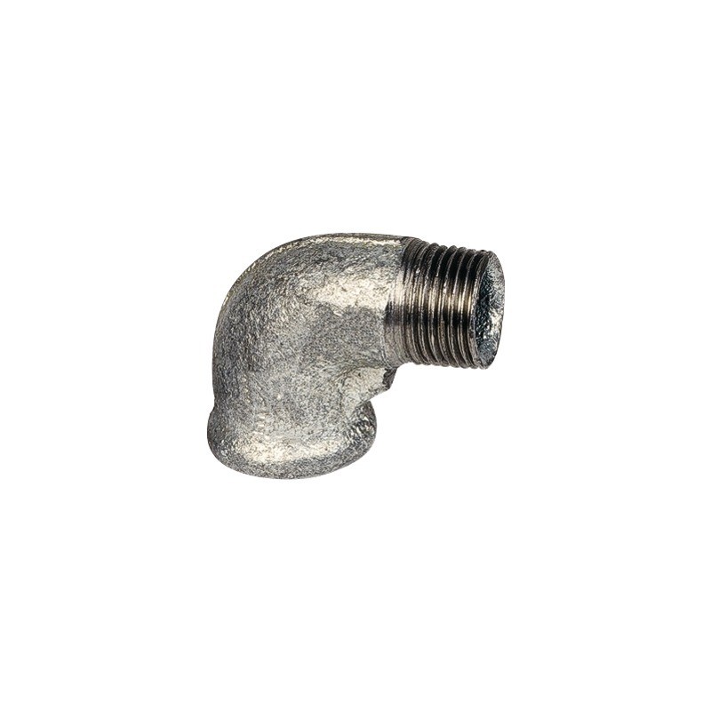 COURBE FONTE 90° PETIT RAYON FEMELLE - MALE 3/4" BLISTER