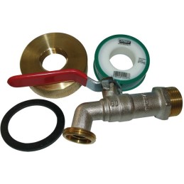 KIT ADAPTATEUR DE CUVE PLASTIQUE 1000 LITRES FEMELLE 15X21