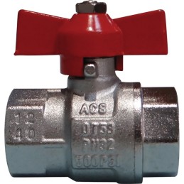 VANNE PAPILLON 1/4 TOUR FEMELLE - FEMELLE 20X27