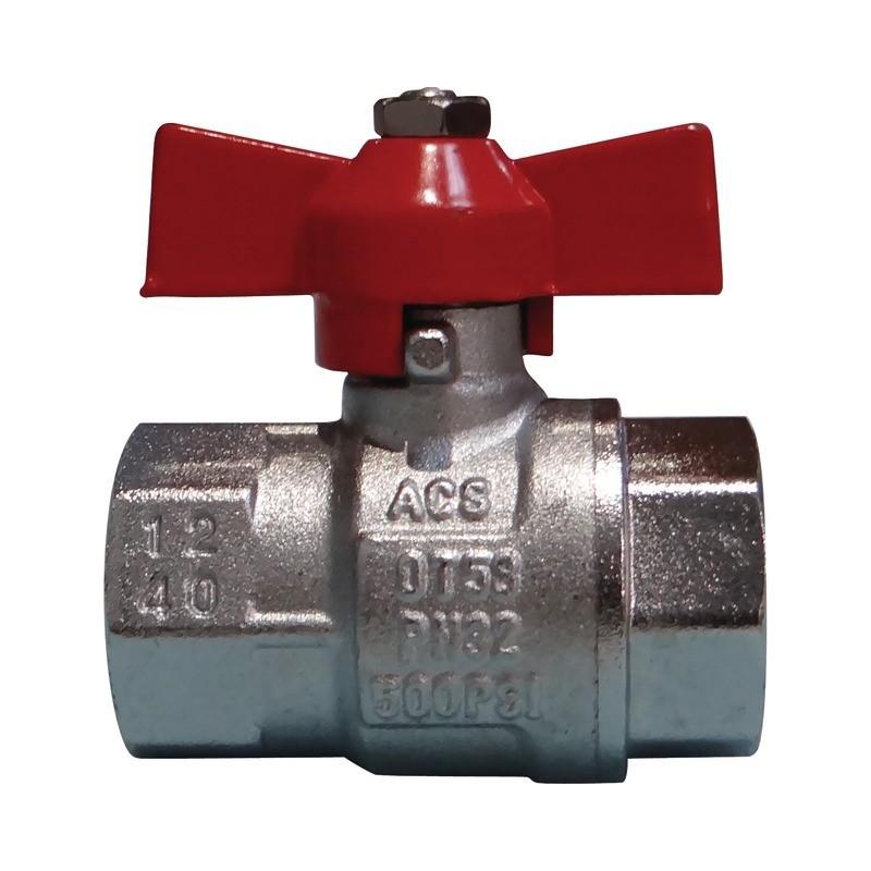 VANNE PAPILLON 1/4 TOUR FEMELLE - FEMELLE 20X27