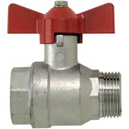 VANNE PAPILLON 1/4 TOUR MALE - FEMELLE 26X34