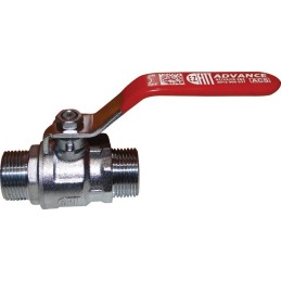 VANNE 1/4 TOUR CHAUFFAGE MALE - MALE 15X21