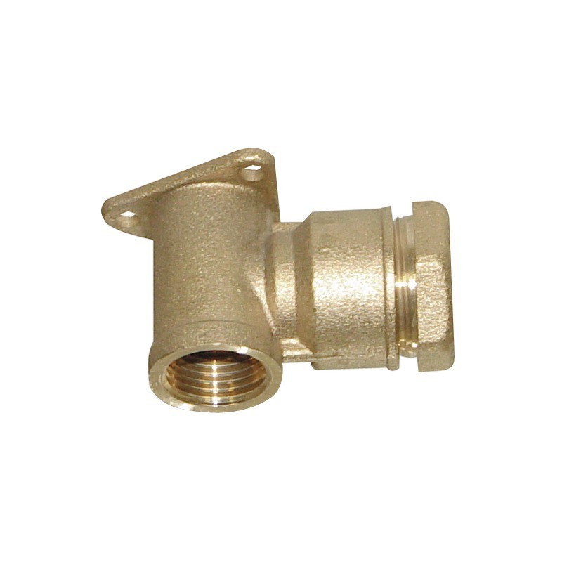 APPLIQUE LAITON 15X21 TUYAU 20 MM A SERRAGE EXTERIEUR