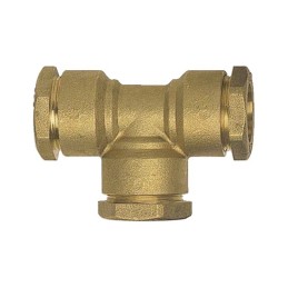 TE LAITON TUYAU 20  MM A SERRAGE EXTERIEUR