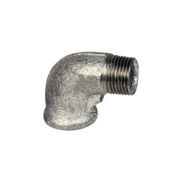 COURBE FONTE 90° PETIT RAYON FEMELLE - MALE 1"