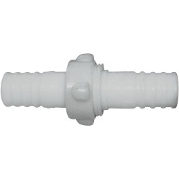 RACCORD 3 PIECES DOUBLE 30X30 NYLON BLANC