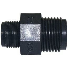 Mamelon PVC réduit fileté m/m 3/4"x1/2"