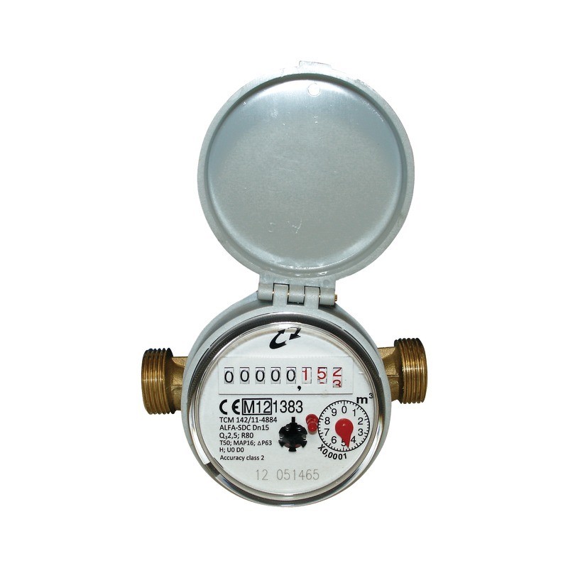 COMPTEUR D'EAU 16 BAR 3 M3/HEURE MALE 3/4"