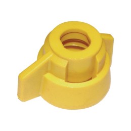 ECROU 1/4T POUR BUSE APE,EXA,AVI  JAUNE (8)