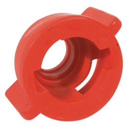 ECROU 1/4T POUR BUSE APE,EXA,AVI  ROUGE (8)