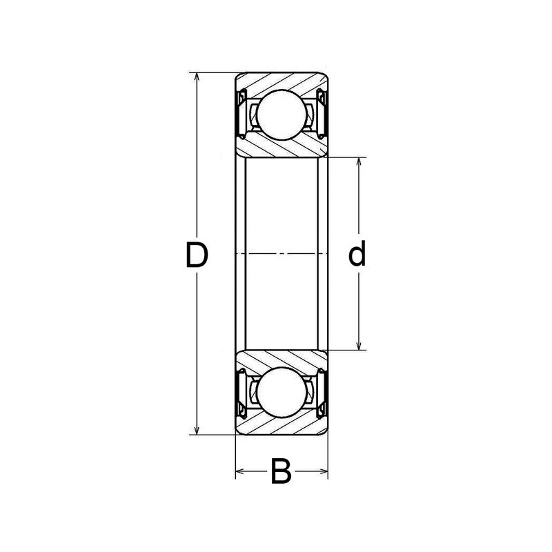 ROULEMENT A BILLES ETANCHE 10X26X8 6000 2RS FIRST PARTS