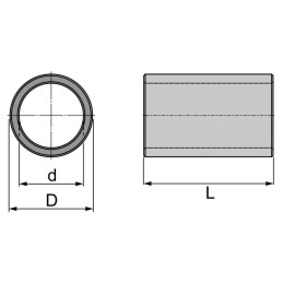 BAGUE DE REDUCTION 32X25 LG 50,8 MM BLISTER DE 2