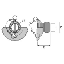 ROTULE AVEC CONE DE GUIDAGE CATEGORIE 2 28X56 BLISTER
