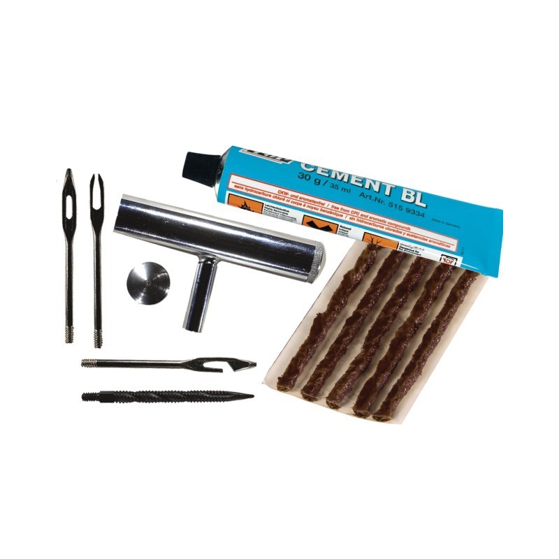 TRESSE COURTE SEALFIX + ACCESSOIRES  REPARATION PNEU BLISTER