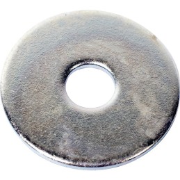 Rondelle extra large zingué diamètre 6 mm (boite de 50)