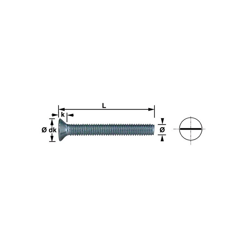 Vis métaux tff ZN 3x40 mm (box de 30)