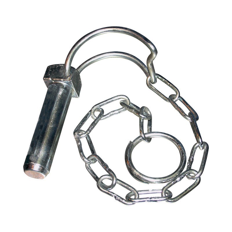 GOUPILLE CLIPS POUR TUBE AVEC CHAINE 14X55 MM BLISTER DE 2