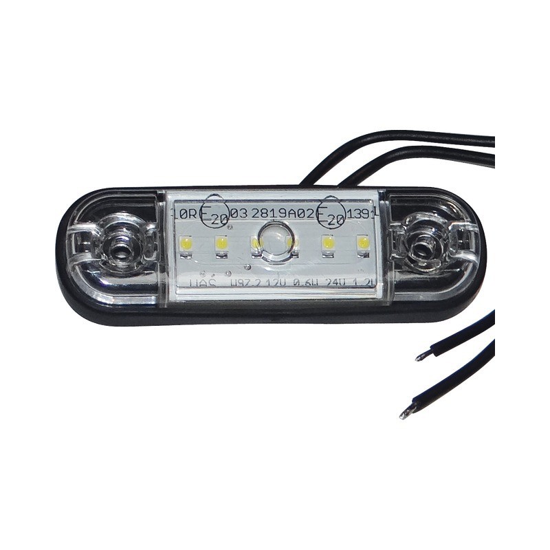 FEU GABARIT 6 LED BLANC AVANT ULTRA PLAT (BOX)