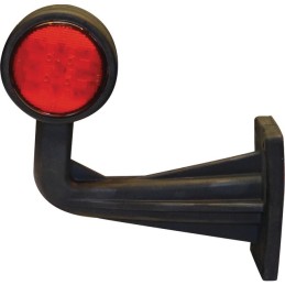 FEU GABARIT COUDE GAUCHE ROUGE/BLANC 10/30V 2X4 LED BLISTER