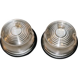 FEU DE POSITION ROND ANTERIEUR Ø75 MM BLANC BLISTER