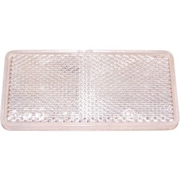 CATADIOPTRE RECTUGULAIRE BLANC 94X44 ADHESIF BLISTER DE 2